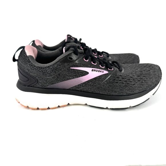 Brooks Transcend 8 Running Shoes Women’s Size 8 Black Pink Mesh Stability - Picture 4 of 7